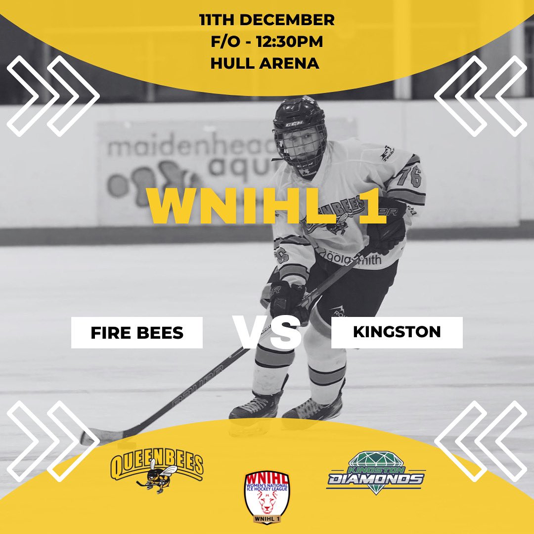 QueenBeesHockey's tweet photo. Final away trip of 2022 for the Fire Bees!
๐๏ธ Free entry to watch
๐๐๐
#FireBees | #WNIHL1 https://t.co/UZHN7L1V1f