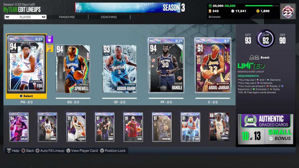 Thoughts on this MyTeam roster? #NBA2K23 #PS4share