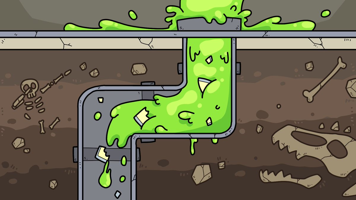 blobswtf's tweet photo. The freshly produced goo travels through an elaborate pipe system where creative juices are extracted from the undigested pieces of artwork eaten by a gobbler. https://t.co/wSL7L6bO2v