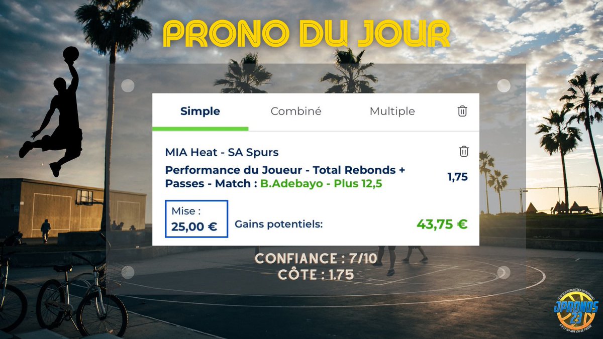 JPronos23's tweet image. BILAN DE LA NUIT 🤩🤩🤩

1/ Adebayo +12.5 RP, 1.75 ✅
2/ Bulls, 1.85 ✅

Et c’est surtout une série de 6/7 en cours !
—&amp;gt; MERCI à tous ceux qui vont RT avec leurs tickets, vous êtes des rois 🫶🏼❤️
