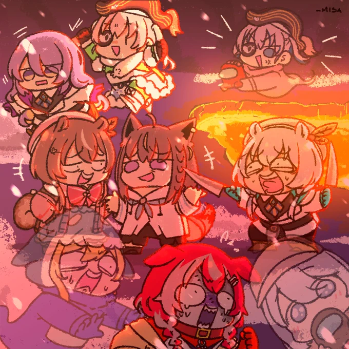My whole take away in this 90% of the time I was watching this was like Naruhodon't but they looked that they had so much fun and that's what matters#HoshinovArt #iRISUtration #ioarts #anyatelier #graveyART #Reinessance #Zetacrylic #AeruSeni #inKaela 
