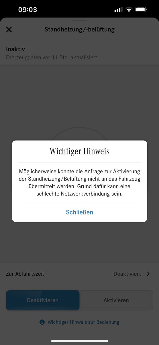 Benny_Baaa's tweet photo. @MercedesBenz_DE funktioniert wirklich super mit der App/Standheizung.. 89€ im Jahr dafür sind ein echter Schnapper 😡😡 https://t.co/SyBCuWJJop