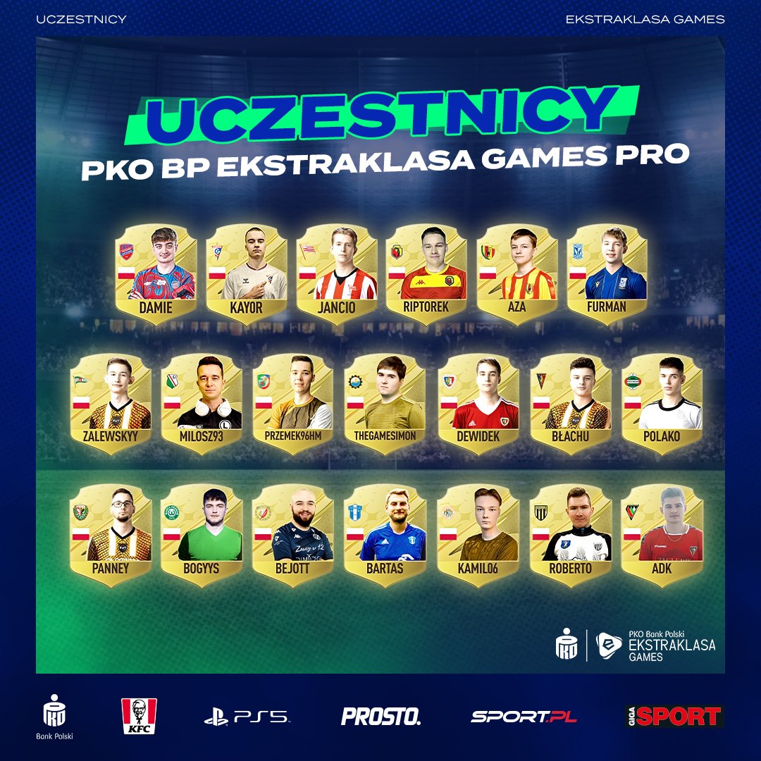 Jedno trofeum 🏆 i dwudziestu graczy, którzy o nie powalczą 🎮 Rozgrywki PKO Bank Polski Ekstraklasa Games PRO ruszają już 3 stycznia 🔥