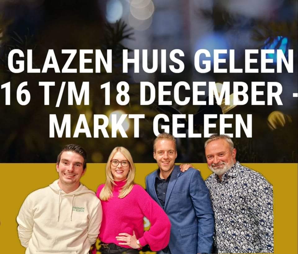 𝗡𝗢𝗚 𝟱 𝗗𝗔𝗚𝗘𝗡 𝗧𝗢𝗧 Glazen Huis Geleen tbv Greutsj &amp; Vincentius vereniging Geleen 

VRAAG NU EEN PLAAT AAN OP glazenhuisgeleen.nl