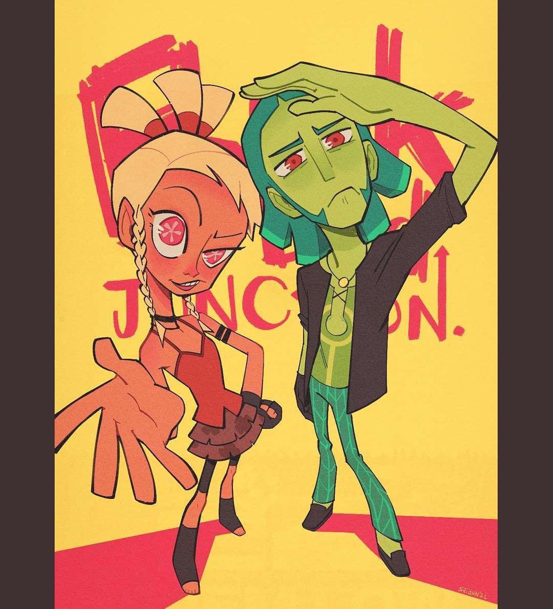 NoStraightRoads's tweet photo. It's the last month of 2022! We hope you had a fruitful year. Zuke and Mayday hope so too! Shoutout to Elise "Izzie" B. (IG:https://t.co/xsQiVPTFhU) for the fanart

#NoStraightRoads #NSR #Videogames #art #fanart #love #grateful #thankyou #nsrcharacters #zuke #mayday https://t.co/FQQ0H5FmUg