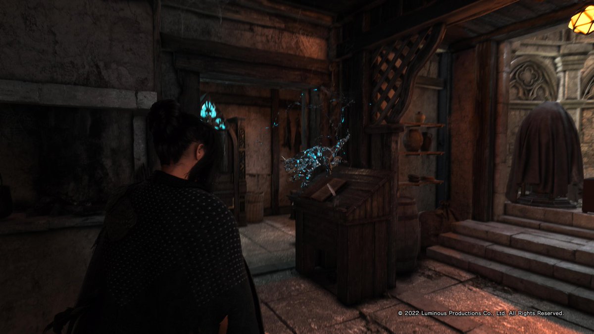 sys_0309's tweet photo. #ForspokenDemo 
ぬこさん、宿まで来てくれるゥ https://t.co/tucWnpak7K