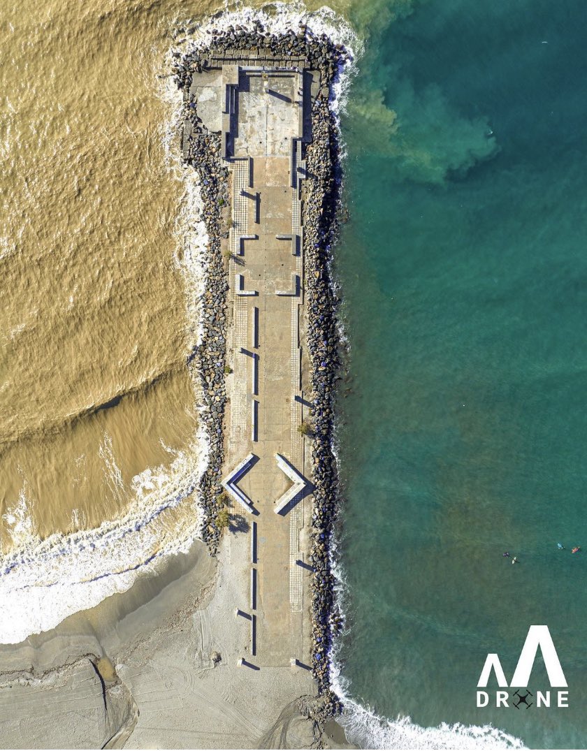 Almeria_Aerea's tweet photo. #Almería efecto de las lluvias cuando sale el río Andarax y se junta con la #costadeAlmería  
📸 Almeríaconaltura https://t.co/IJbXFnmos4