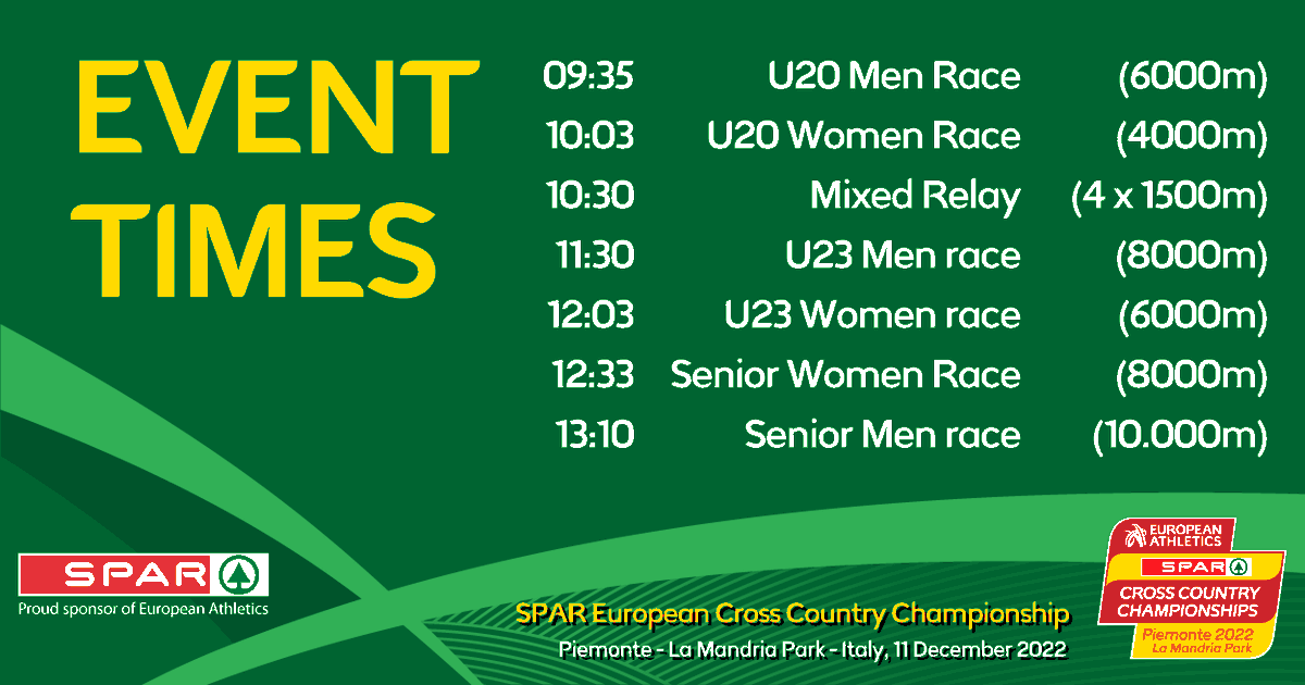SPARInt's tweet photo. The #SPAR European #CrossCountry Championships in Piemonte, La Mandria Natural Park, are about to start with a full day of excitement. SPAR is the title sponsor of this pivotal event for @EuroAthletics.  Follow the action: https://t.co/d7DFG9s0iq #piemonte2022 #athletics https://t.co/vu7tccBcIu