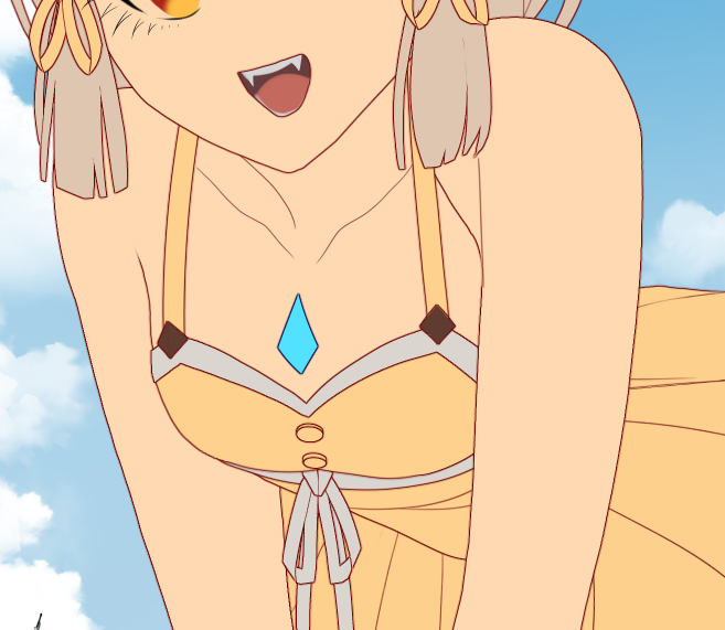 ニア(ゼノブレイド2) 「wip 」|🅶🅸🅶🅸🛠🐇SAKURACON AA2133のイラスト