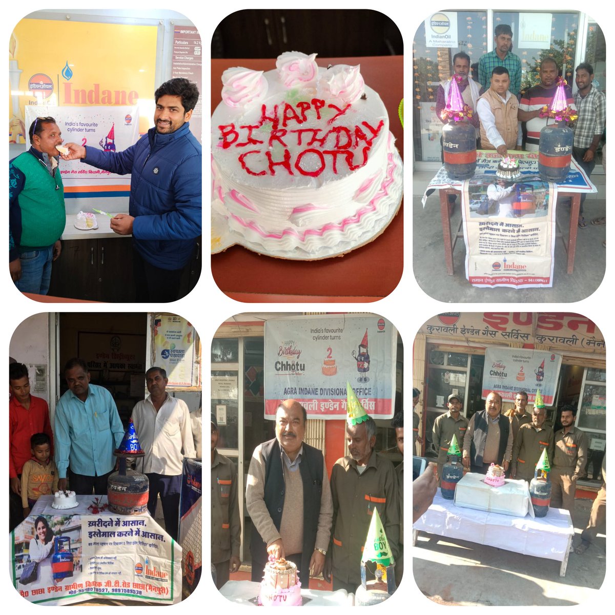 LpgIndane's tweet photo. @IndianOilcl #Chhotu celebrates two glorious years in serving the Society by catering to the small LPG needs of our valuable Customers. Happy Birthday Chhotu!
#birthdaywishes
@AgraIOC @ioclupso2 @DirMktg_iocl @Shyamal35759390 @akadk12 @IoclAgraIDO @indaneagraarea https://t.co/LTVQFaGlwu