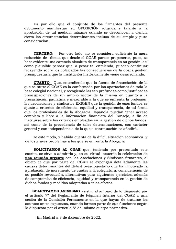 DEFENDA5's tweet photo. COMUNICADO OFICIAL "NO AL CUOTAZO"
Exigimos #transparencia y decimo NO al #CUOTAZO, @Abogacia_es 
@Ajatojaen, @MadridAltodo, @AJAI64281603, 
@asato, @DEFENDA5, @TurnoOficio, @Aiustacausa,  
@FOROGRANADA, @otrosia, @Zaturno3, @SindicatoAboga2 https://t.co/ScyhCcxIWR