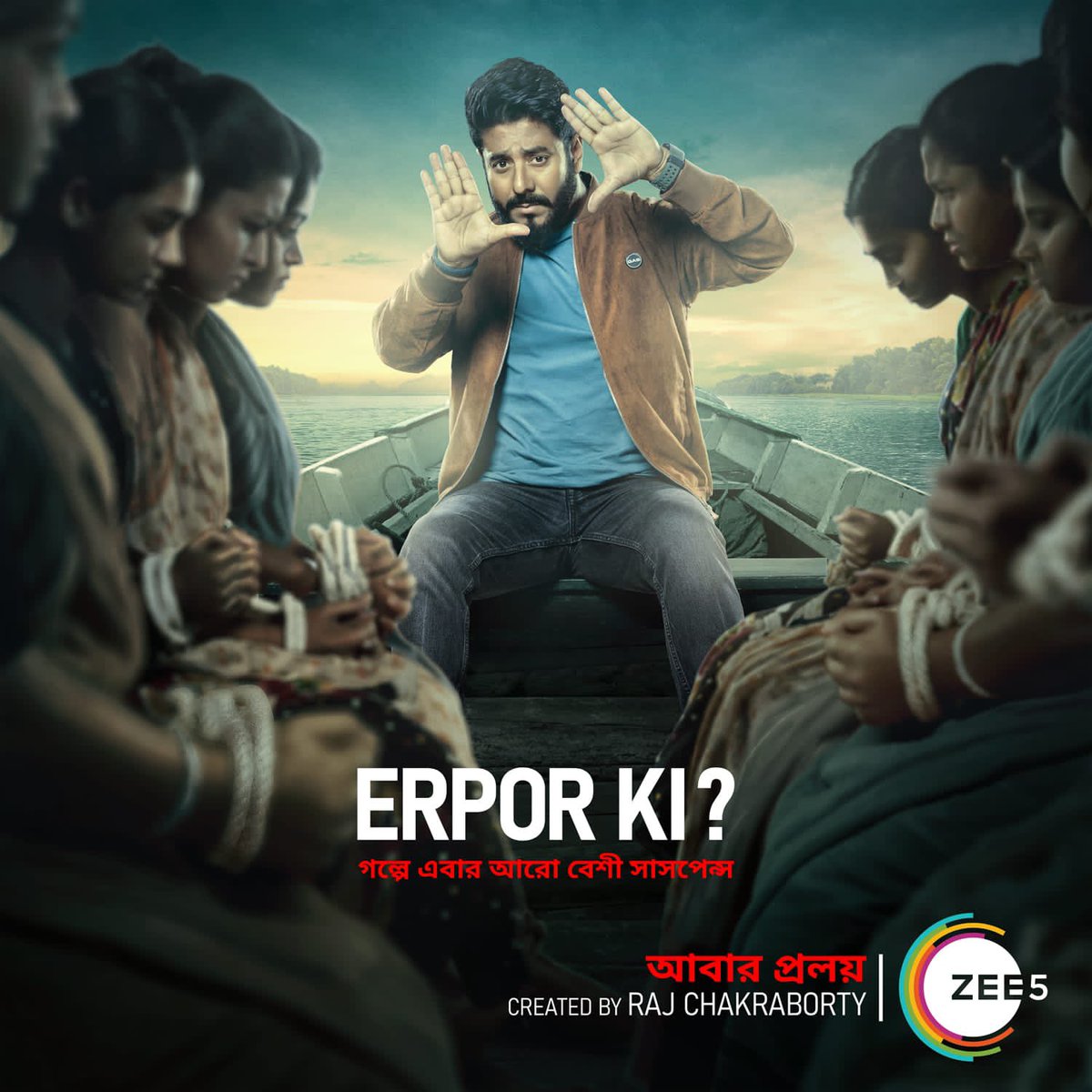 iamrajchoco's tweet photo. Action, Drama, Suspense, Entertainment, Power packed performance - Almost after a decade of wait, on everyone's demand, with a dynamic cast, we present #AbarProloy an OTT series only on @ZEE5India @ZEE5Bangla  
Stay Tuned! https://t.co/3OWXtcU2wu