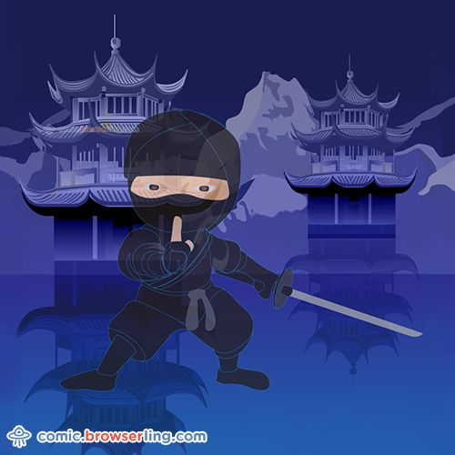 4amCode's tweet photo. Ninja CSS pun .ninja { visibility: hidden; color: black; } #css #csspun #dev #developer #developers #web https://t.co/Wi22PezMMm