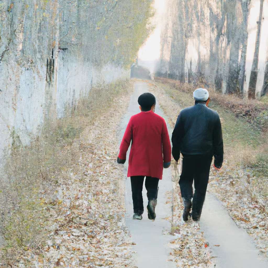 我的AI作画《背影》