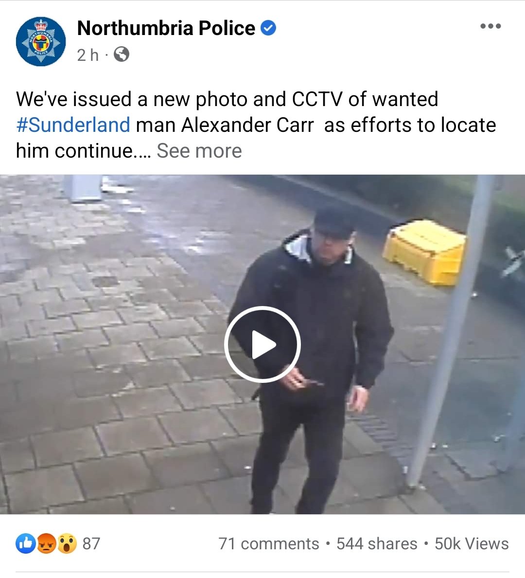 ShibaINUArmyUK's tweet photo. Keep sharing on all platforms #CatchAlexCarr is having a massive response. Keep sending in info and keep your eyes out
@northumbriapol
Make sure everyone knows that there is a dangerous man on the loose #AlexCarr #Murder #Sunderland https://t.co/Mws14rDp9i