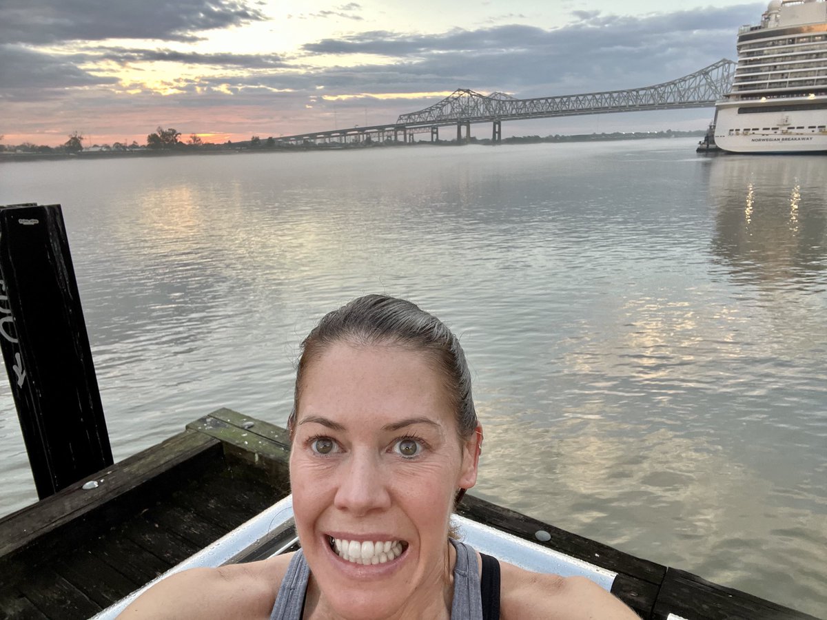 GretchenMcnally's tweet photo. Good Morning!!! No better way to start the day!
My #selfmade 3.5 mile #run in #NOLA @ASH_hematology #ASH2022- I should’ve done the #ASH5K! 😄🤷🏻♀️ https://t.co/wsg1ZUCMAs