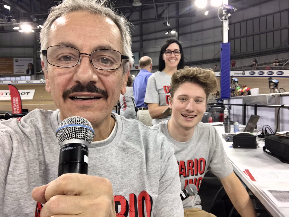 Great day at the Ontario Youth Track Dev Series #1 yesterday Speaking with Axel Froner.  Track Ontario Cup #1 today…