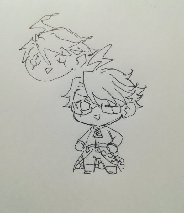 あまりにもアレだったので利き手でも描きました左上ジワジワくるw 