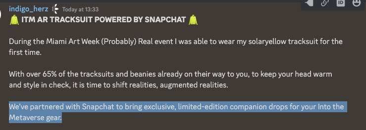 ika_xbt's tweet photo. 1. @Snapchat integrating NFTs via filters

2. Adidas / @indigo_herz releasing an AR filter while stating it is partnering with Snapchat for limited-edition drops

Could filter NFTs be a new hot trend in 2022? 🤔 https://t.co/UBlU8rFARH