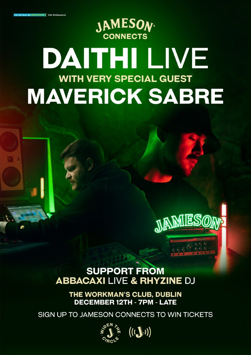 Come to my last show of 2022 supporting @daithimusic in the @WorkmansDublin tomorrow night. Special guest @MaverickSabre and a Dj set from Dj Rhyzine 🔥 Set Times: 7:00 PM Doors open / Dj Rhyzine 7:30 PM Abbacaxi 8:30 PM Daithi / Maverick Sabre 9:30 PM Dj Rhyzine