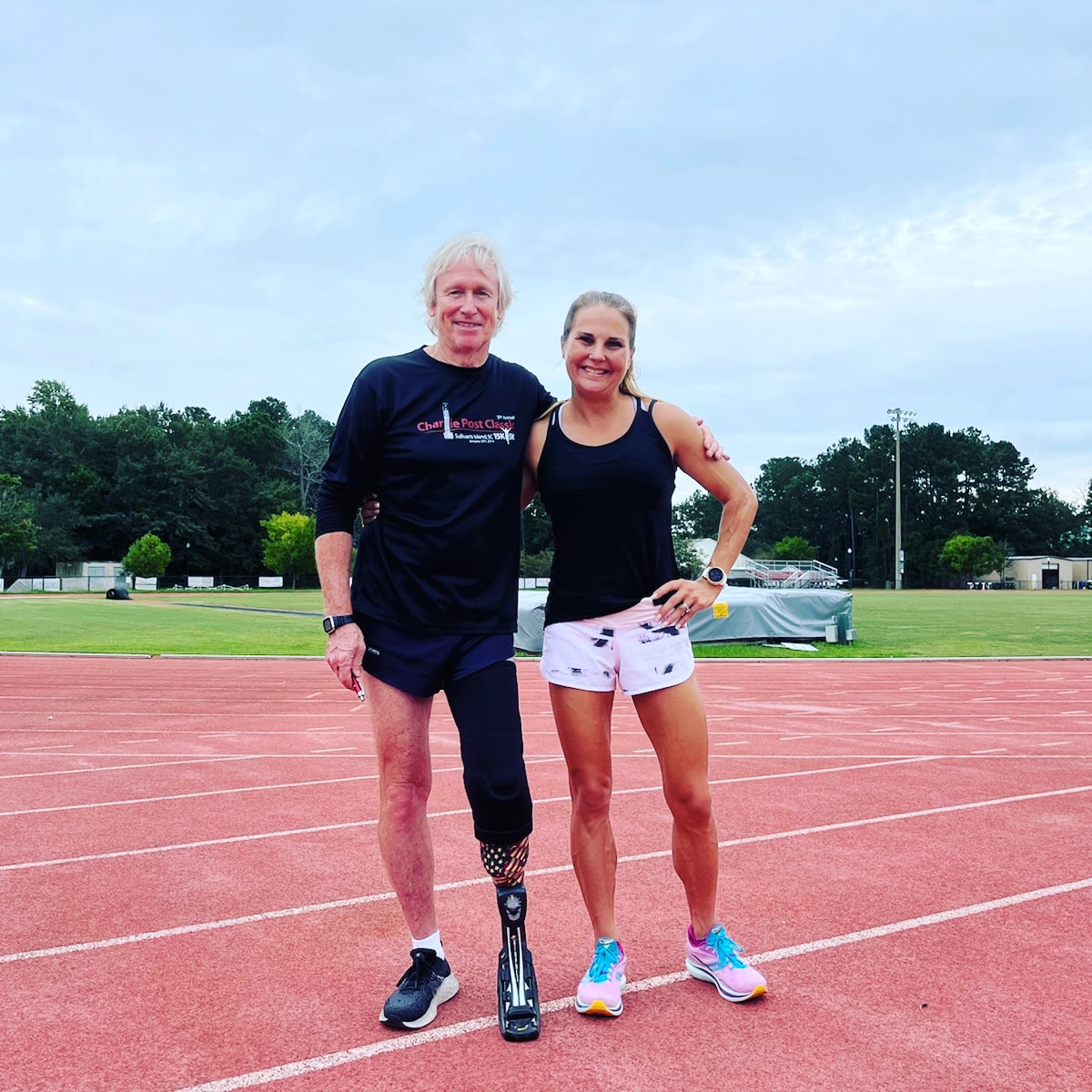 One of my star Masters Runners. She set the Pa. Masters 10 mile record and comes to Charleston periodically, for one on one with as she calls me "the best coach she ever saw". Humbled and happy.