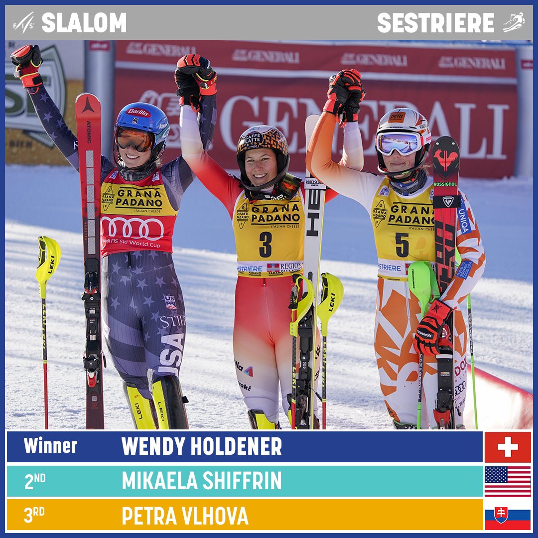fisalpine's tweet image. This time the top step of the podium was all @WendyHoldener , who managed to stay ahead of legends @MikaelaShiffrin and @PetraVlhova again 👏🏻👏🏻👏🏻👏🏻
Congratulations!!! 
#fisalpine