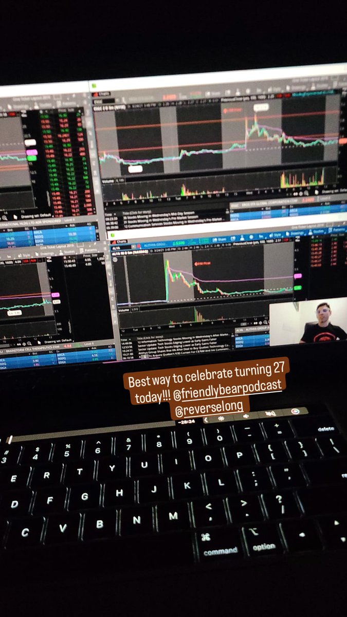 TessaLamping's tweet photo. My favorite way to celebrate the morning of my birthday 🎂 🥳 😁 @FriendlyReports @reverselong best gift is knowledge! Thank you @timothysykes for creating such an amazing community 🙏 I feel truly lucky to be a part of this incredible niche! #profitly #TimSykesChallenge https://t.co/BOqFmyssAJ