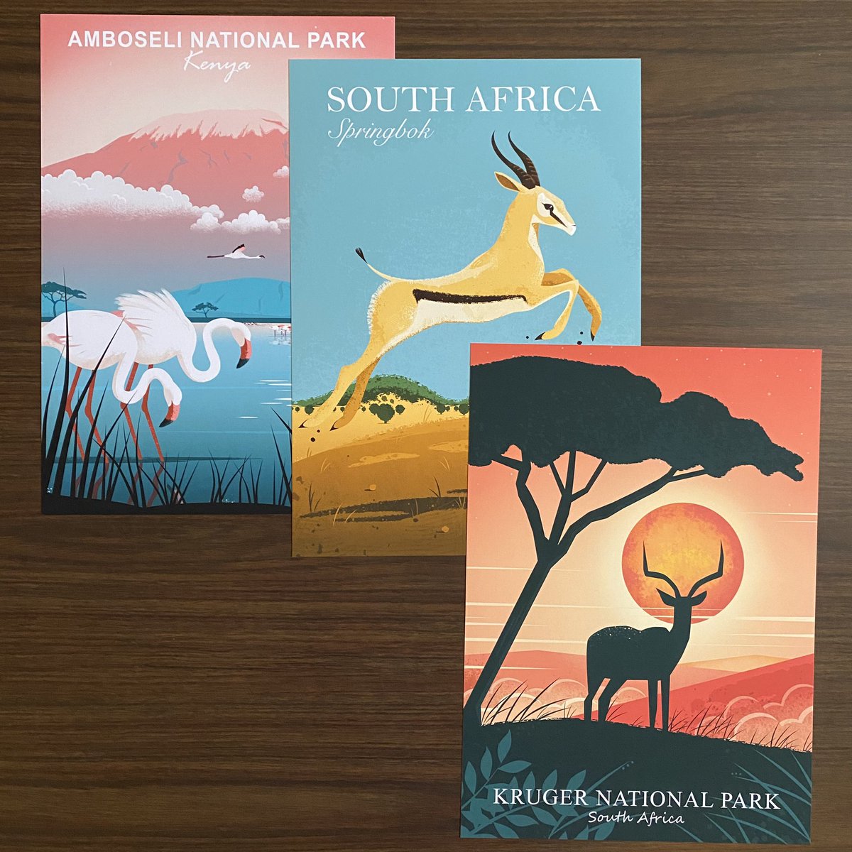 StudioEdillo's tweet photo. This customer requested her set of prints to be trimmed without white borders to A3 size. If you have any requests like these just ask because I can accommodate 👍😊
#posters #artprints #affiches #customized #nationalparks #nationalparkposters #africawildlife #illustration https://t.co/NtfagqwOAf