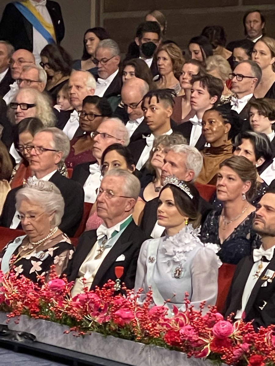 Front row at #NobelCeremony #nobelweek