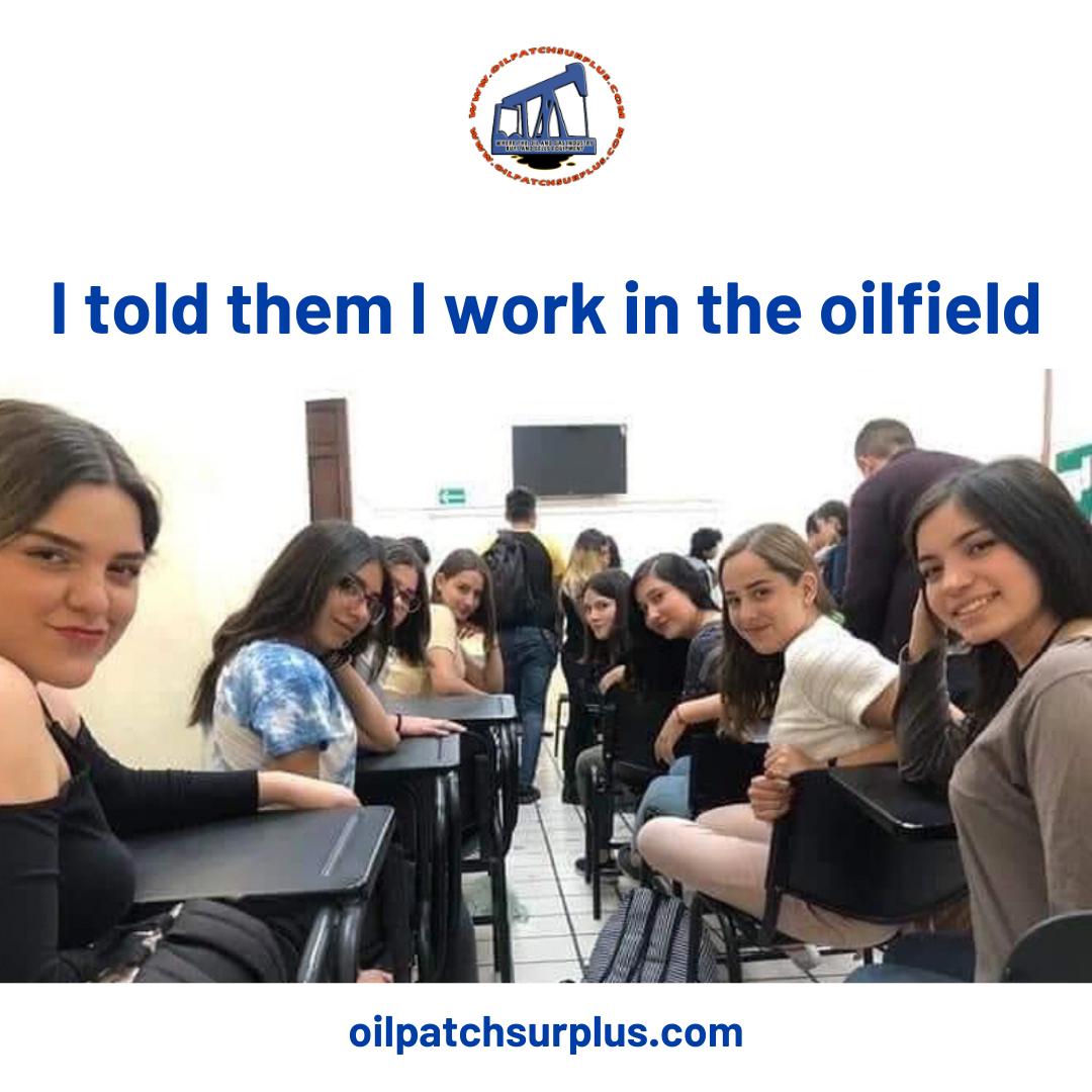 OilpatchSurplus's tweet photo. An oilfield is a wonderful place. It's full of opportunity, adventure, and the occasional geyser of oil.

If you want to work in the oilfield, there's no better time than now! 

🌐https://t.co/aHezB7AeFd
📩questions@oilpatchsurplus.com

#OilPatchSurplus #calciumchloride https://t.co/DWCZF0Ajkn