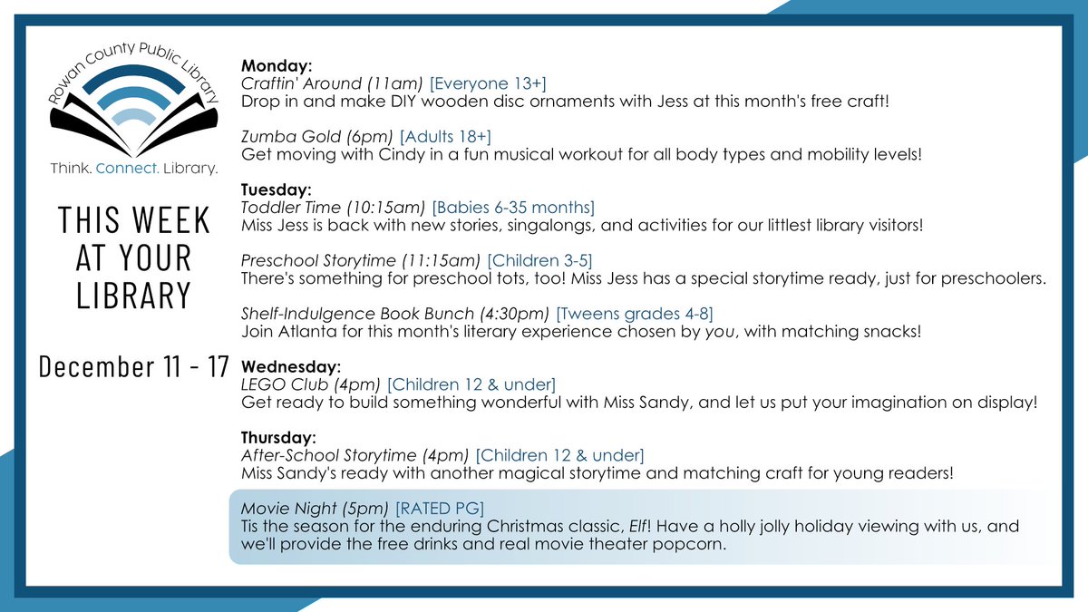 Rowan County Public Library (@rowanpubliclib) on Twitter photo 