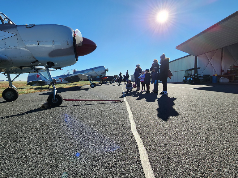 FlyILG's tweet photo. We had a wonderful time hosting the Caravel Academy Kindergarten for a visit at ILG recently!🤩 They toured the West Terminal hangars, watched some tenants fly formations, met with our friends at the Air National Guard and learned all about flying!✈️ #FlyILG #NextGenAviators https://t.co/h9OmdzOxck