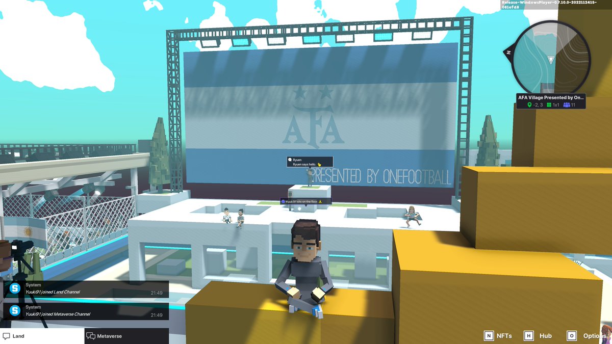 Deborah87106261's tweet photo. @TheSandboxGame @aera_football @Argentina I dived in the AFA Village presented by OneFootball, check out my screenshot 👇⚽ https://t.co/QC5CaWzgFt