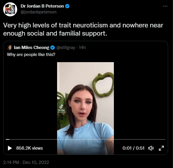 JOBZP's tweet image. I forgive myself for being a JBP fan years ago.
1. He couldn't follow his own advice - he still uses both Twitter and drugs.
2. He utilizes high-sounding words and his "softy intellectual" persona to hide that he's lying or ignorant.
3. He appeals to rwing biases out of greed.