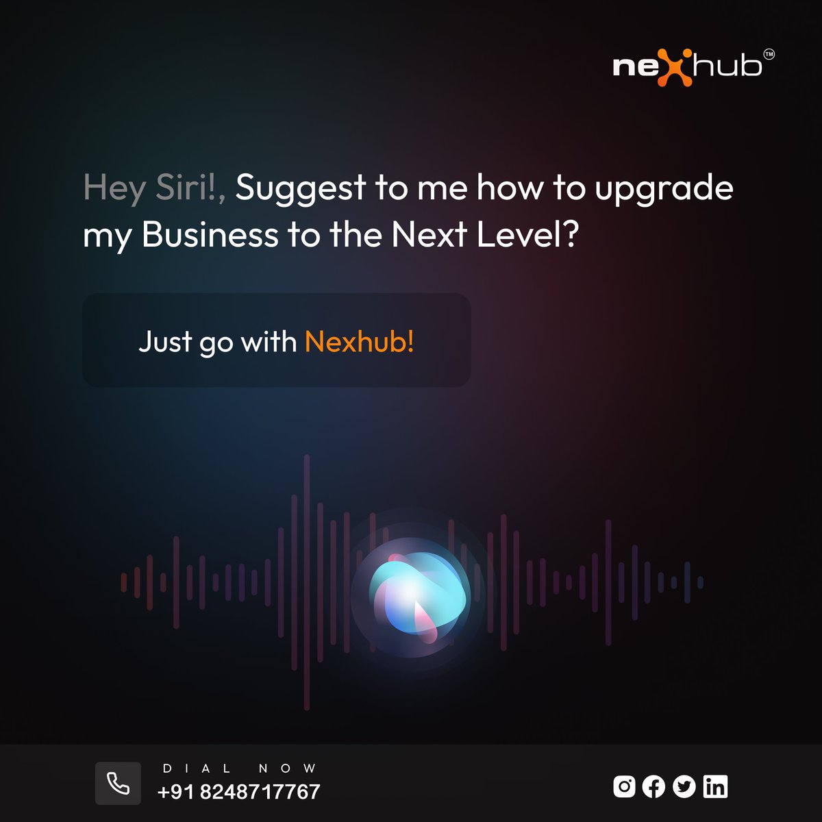 NexHub_LLP_'s tweet photo. Upgrade your business digitally. It helps you to generate 10X revenue. 

Just go with @NexHub_LLP_

We focus on:
1. Marketing Strategy 
2. Content Strategy 
3. Targeting Audience
4. Optimizing Hashtags

#markerting
#branding
#brand #socialmediamarketing #DigitalMarketing #UI https://t.co/SHtL58DI0J