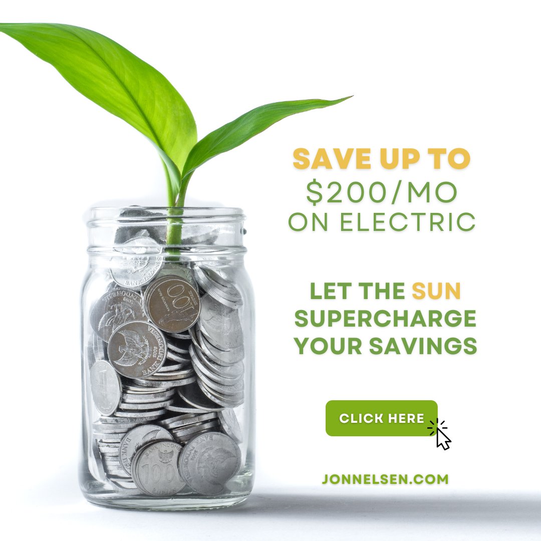 JonNelsenSolar's tweet photo. 🤑 If you're paying more than you think you should for #electricity, why not give me a call? I specialize in helping homeowners just like you lower their #energy bill by up to $200/month...

https://t.co/ufy4M5Dee0

#solarsavings #energybill #solar https://t.co/gJvlqkdvps