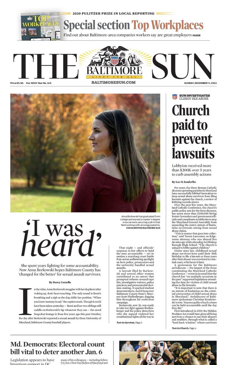 “I feel like now I can put it to rest, and know that I was heard, by at least some people,” she said, “and I was able to do something about what happened.” baltimoresun.com/maryland/balti…