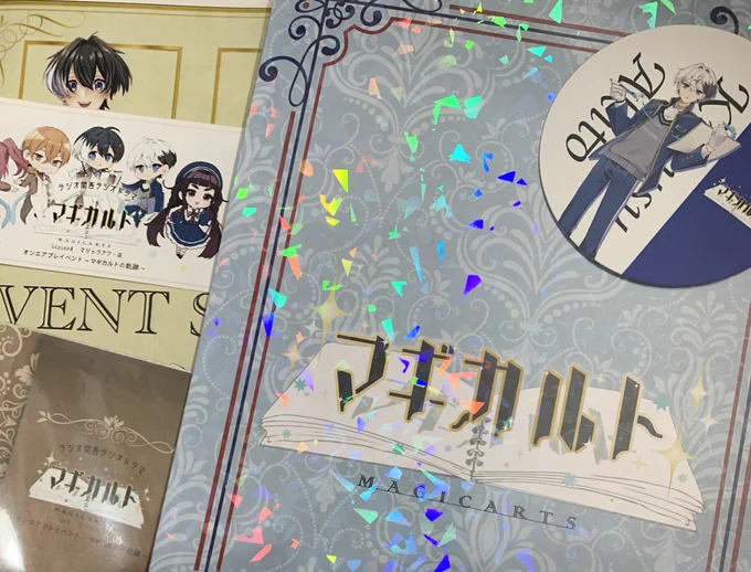 #マギカルト イベント現地にお邪魔してました とても楽しかったです! 勢いあまってファンアートなどね(3枚目のひっどいのは帰りの電車の中でiphoneのメモで描いた………構図ラフ…?) 