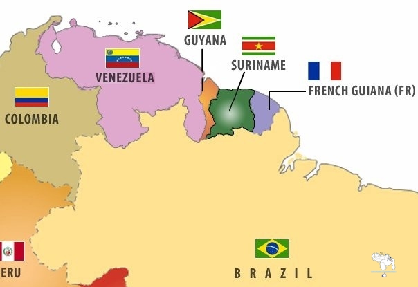 AntroCanal's tweet image. Este es el Mapa de Venezuela, Guyana y Surinam que debemos reconocer y compartir #11Dic #MiMapa

Frenemos la mediática guyanesa que busca convalidar su robo territorial, no seamos cómplices de ello. 

#EsequiboEsVenezuela
#TigriIsVanSuriname