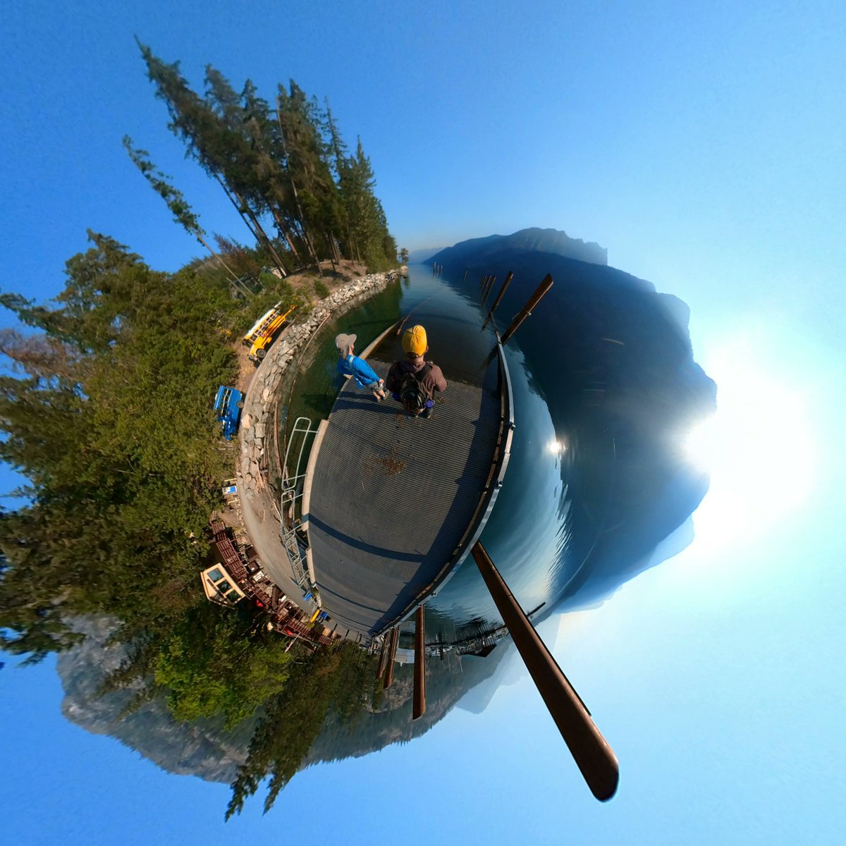 SouthernMinnGuy's tweet photo. Stehekin (Chelan County, Wash., USA; traditional territory of the Chelan, Yakama, Okanagan, Colville, Cayuse, Umatilla and Walla Walla nations) ~ Original 360° pics @ https://t.co/d1z7oqbQbi 
#tinyplanet #VisitWA #ExploreWA #TruetoNature #LakeChelan @seechelancounty https://t.co/cYlGb1erxK