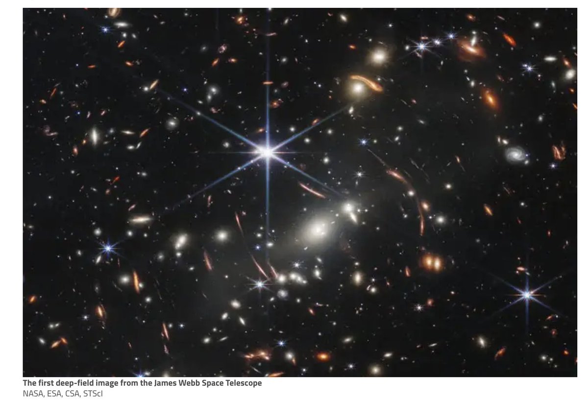 So there are 2 surprising results from JWST that could impact our understanding of fundamental physics. 

One can summarise it as 'everything happens too early' 

🧵 1/8