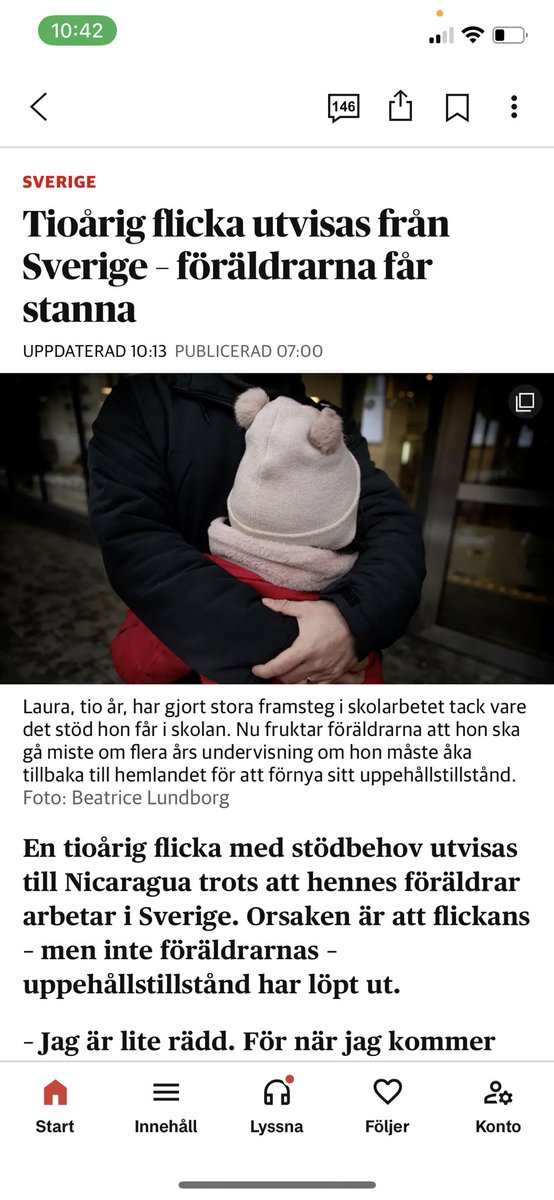 Barnkonventionen? 
Bara när det passar.