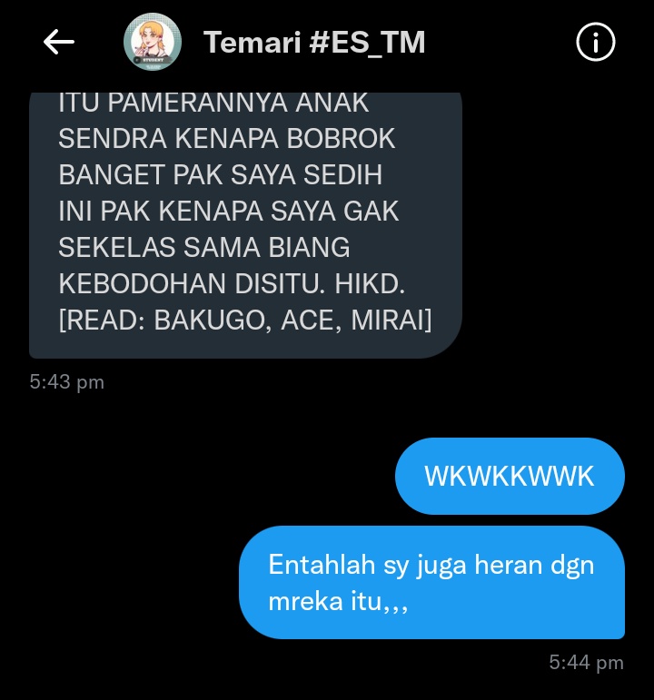 ERA_SHINOBIsubs's tweet photo. ㅤ

Salah jurusan memang selalu terasa di akhir, nak.

Kalau di awal, itu namanya pendaftaran.

#ES_TM

ㅤ https://t.co/IeU6XbDbuC