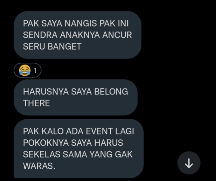 ERA_SHINOBIsubs's tweet photo. ㅤ

Salah jurusan memang selalu terasa di akhir, nak.

Kalau di awal, itu namanya pendaftaran.

#ES_TM

ㅤ https://t.co/IeU6XbDbuC