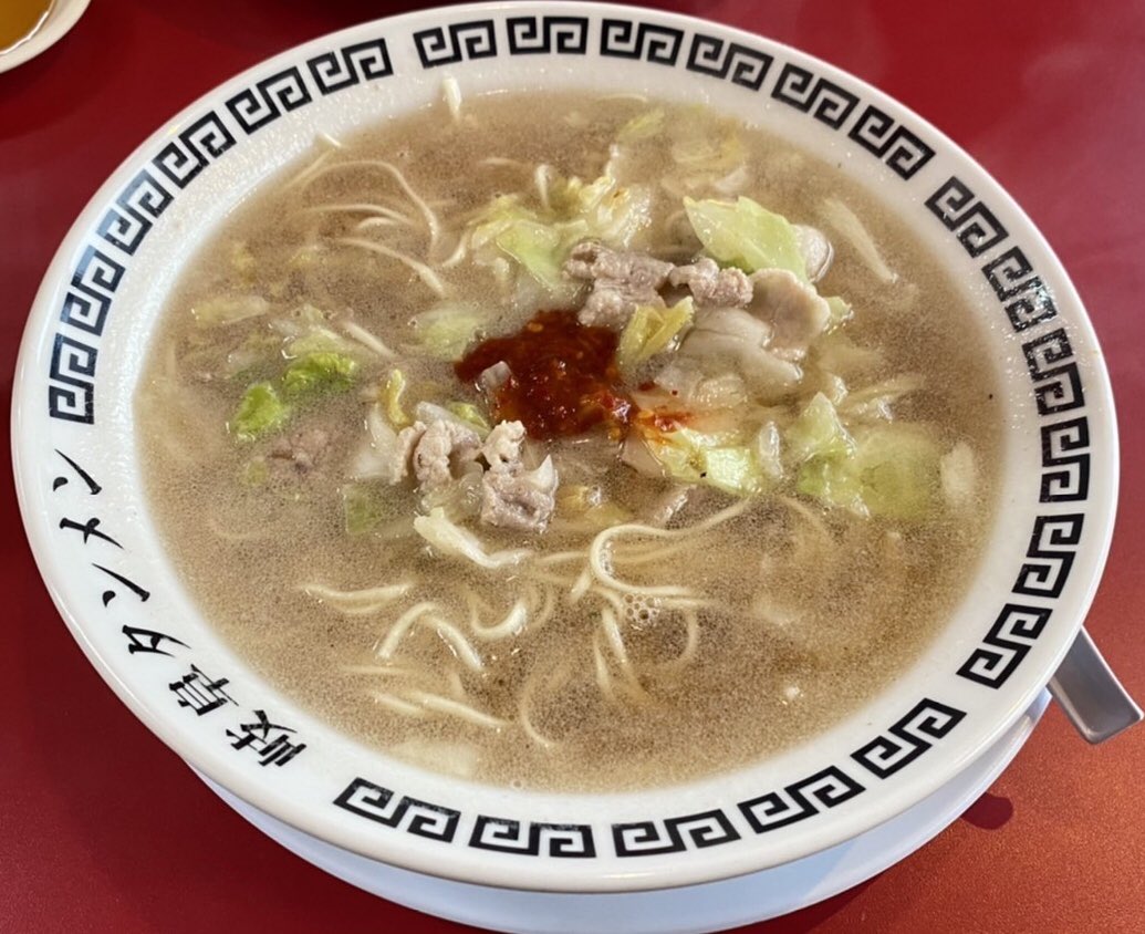 sunisan008's tweet photo. #岐阜タンメン #肉増量 #ラーメン 
岐阜タンメン半チャーハンセット

I went to Gifu Tanmen, a delicious ramen shop in Japan. https://t.co/EPfvLtGwnA