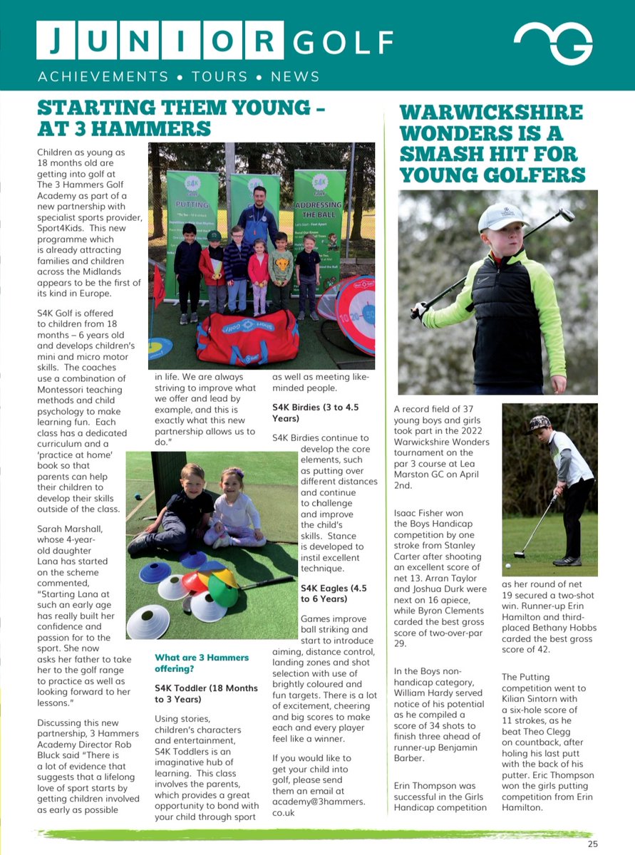 MidlandsGolfer's tweet photo. Next issue no 92, Feb, we're already at work gathering news from the region for it.
Send us your latest news from your clubs & golfers similar to the pictured items for 2023 coverage in the mag & online - all FREE always #MidlandsGolf #localgolf #localgolfers #clubnews https://t.co/3NTcDLi2px