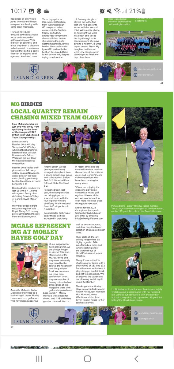 MidlandsGolfer's tweet photo. Next issue no 92, Feb, we're already at work gathering news from the region for it.
Send us your latest news from your clubs & golfers similar to the pictured items for 2023 coverage in the mag & online - all FREE always #MidlandsGolf #localgolf #localgolfers #clubnews https://t.co/3NTcDLi2px