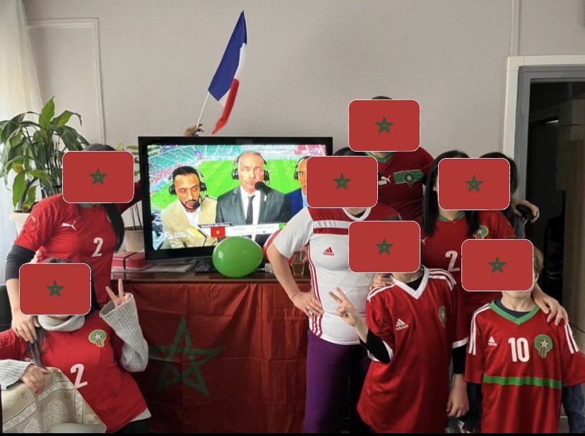 nach_mum's tweet photo. @ClaraSchmelck On était bcp à le faire contrairement à se que peuvent dire certains médias : nous on peut le dire : ON EST EN FINALE 🇫🇷🇲🇦 🎊 quoiqu’il se passe ♥️💚💙🤍♥️
#FRAENG #MARCRO https://t.co/lDbMNch3IS