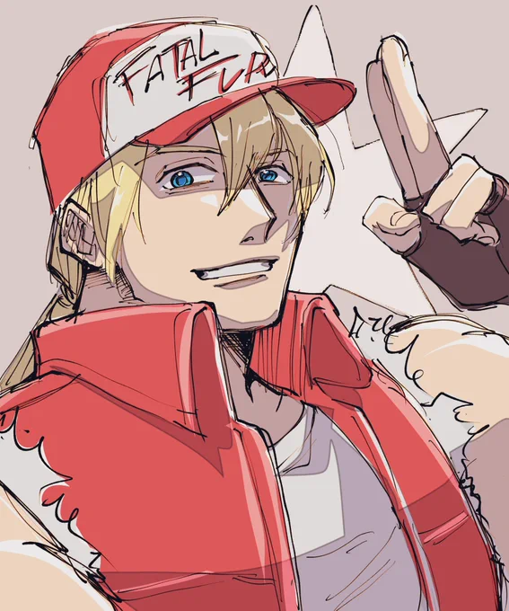 ふとテリー描きたいと思ったら餓狼伝説2稼働30周年らしいですな!テリーおめでとう!#餓狼伝説#格ゲーキャラ描こうぜ 