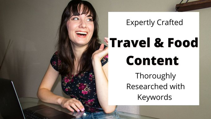 SkillsGenius17's tweet photo. Need SEO travel, food, and beverage blogs and articles? Meet the expert and place your order! Join! https://t.co/qw3l55mofB
#seo #travelblogger #foodblogger #Blog #blogpost #keyword #WritingCommunity #Writers #article #ContentWriting #SEOblog #beverageblog #articlewriting https://t.co/tGDCIHBAJr